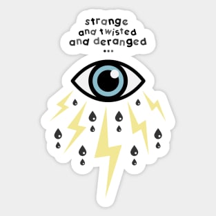 Crying Lightning Sticker